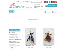 Tablet Screenshot of classactdesigns.com